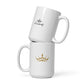 "Li Lewis Black Signature" White Glossy Mug